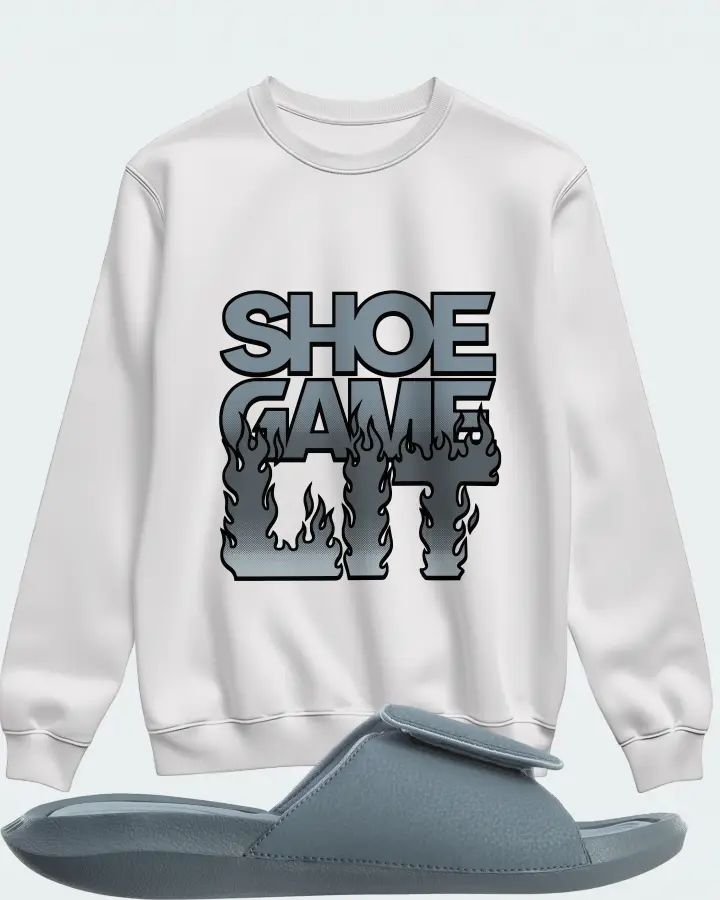 Jordan Hydro 6 Sneaker Matching White Sweatshirt - Shoe Game Lit Refreshed