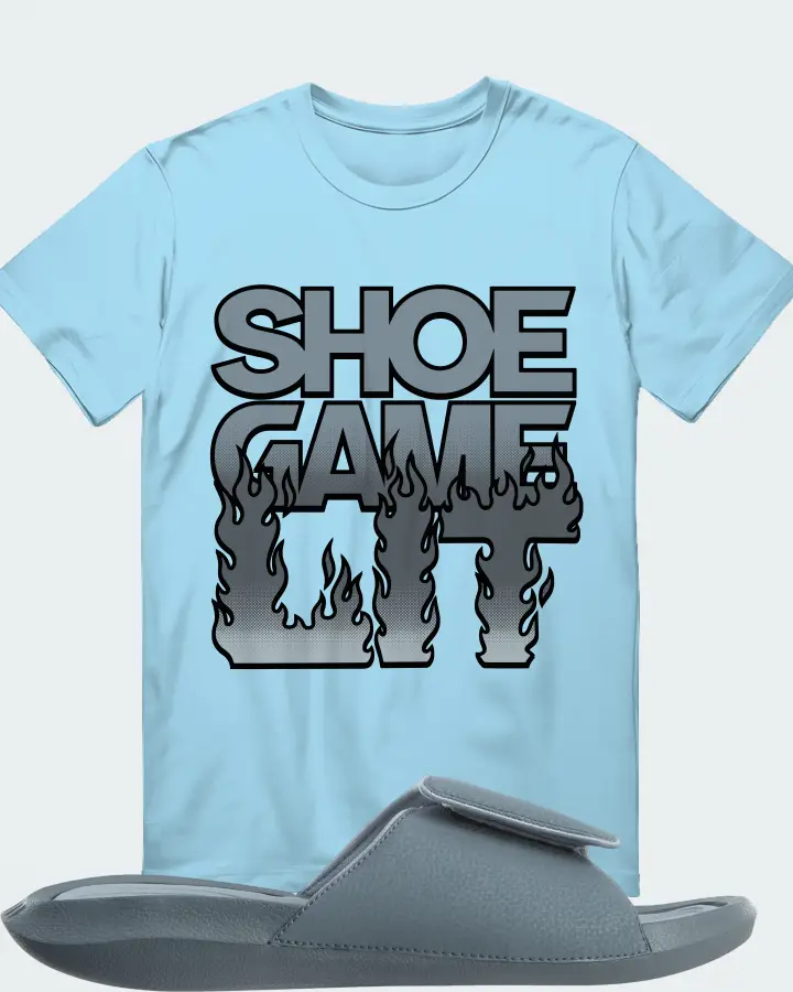 Jordan Hydro 6 Sneaker Matching Ocean Blue T-Shirt - Shoe Game Lit Refreshed