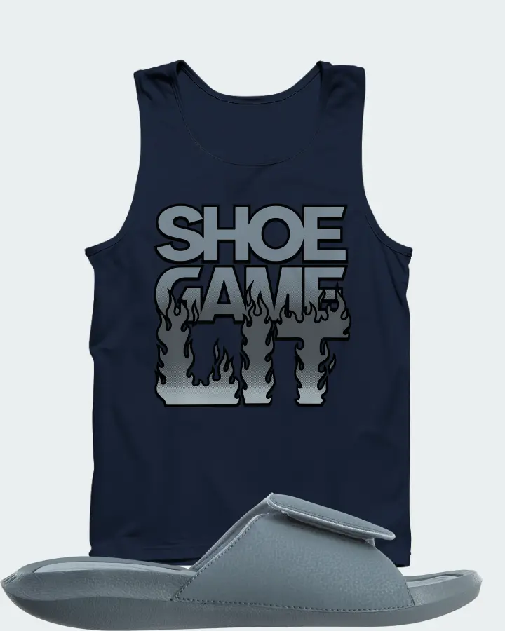 Jordan Hydro 6 Sneaker Matching Navy Tank Top - Shoe Game Lit Refreshed