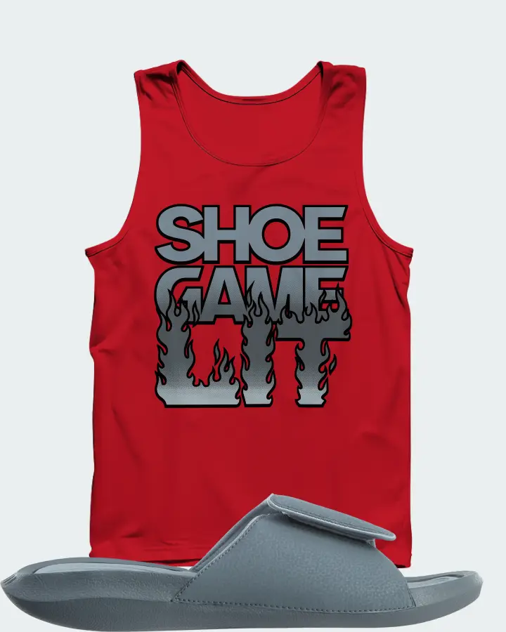 Jordan Hydro 6 Sneaker Matching Red Tank Top - Shoe Game Lit Refreshed