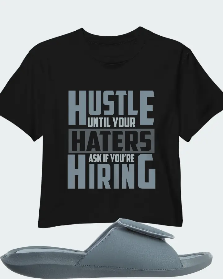 Jordan Hydro 6 Sneaker Matching Black Crop Top - HUSTLE UNTIL YOUR HATERS