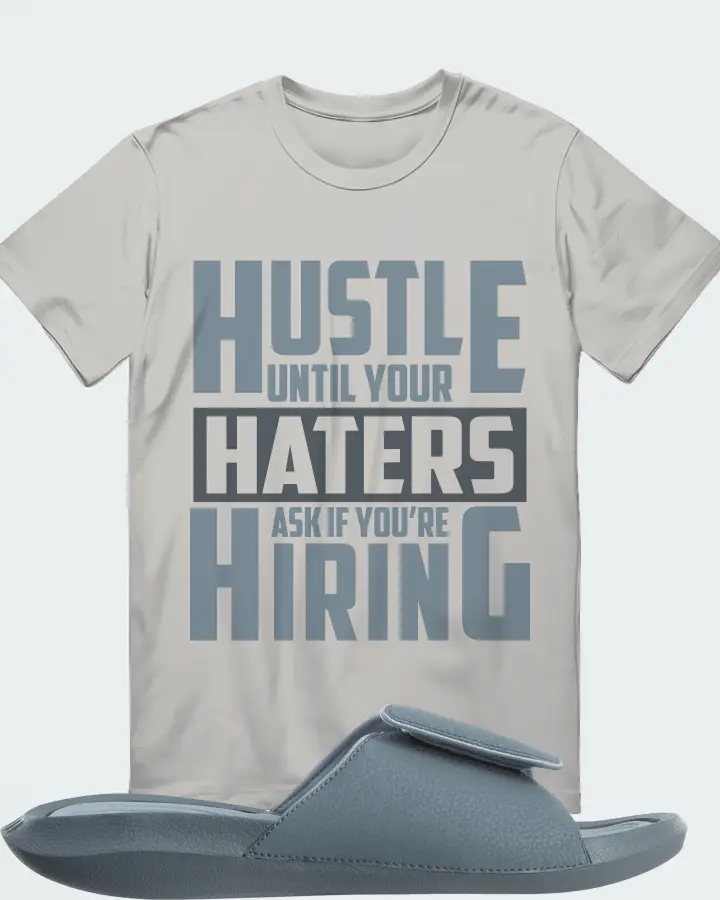 Jordan Hydro 6 Sneaker Matching Grey T-Shirt - HUSTLE UNTIL YOUR HATERS