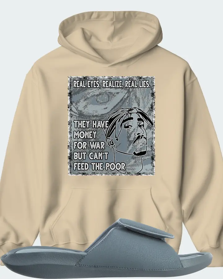 Jordan Hydro 6 Sneaker Matching Hoodie - TUPAC Real Eyes Realize Real Lies