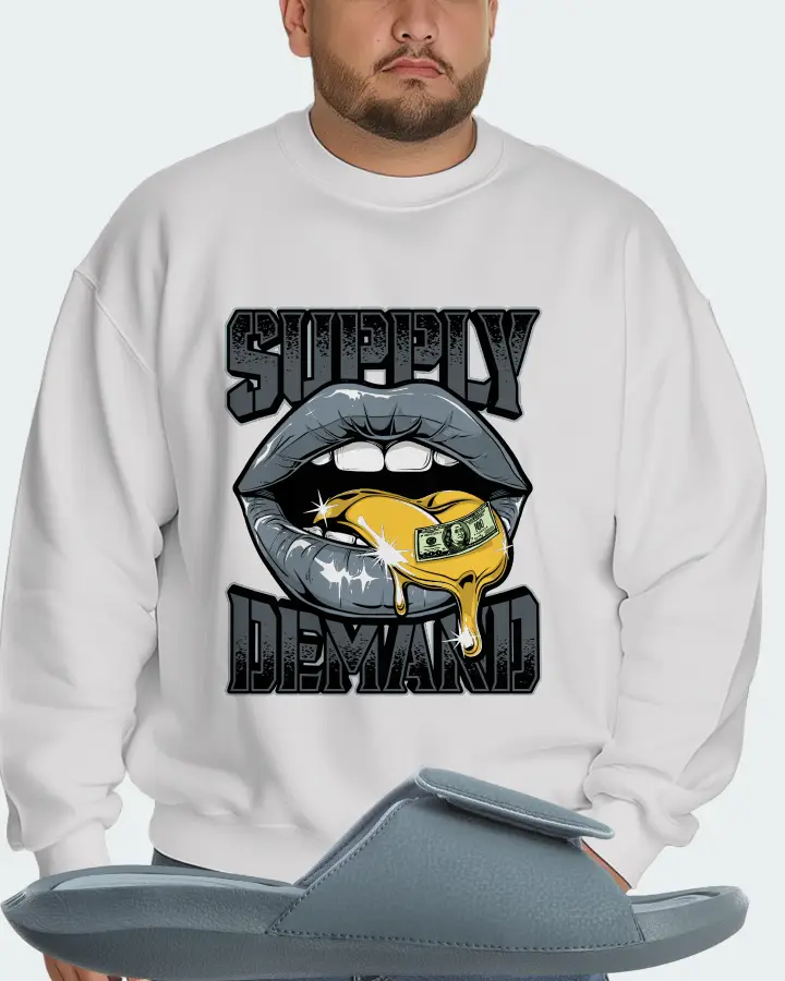 Jordan Hydro 6 Sneaker Matching White Sweatshirt (Supply Demand) - View 6