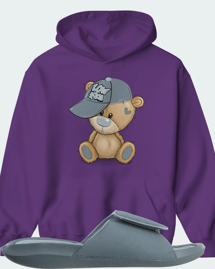 Jordan Hydro 6 Sneaker Matching Purple Hoodie - LOW KEY BEAR