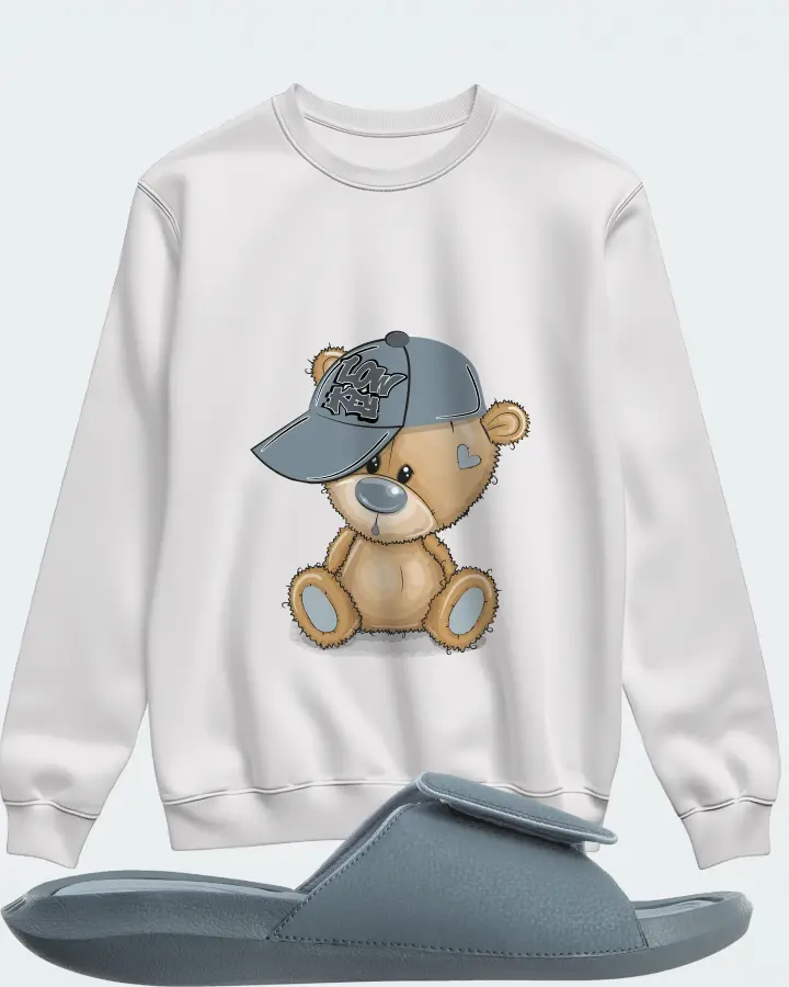 Jordan Hydro 6 Sneaker Matching White Sweatshirt - LOW KEY BEAR