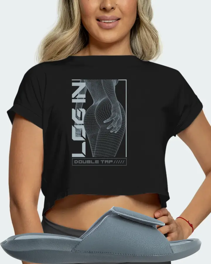 Jordan Hydro 6 Sneaker Matching Black Crop Top (LOGIN) - View 5