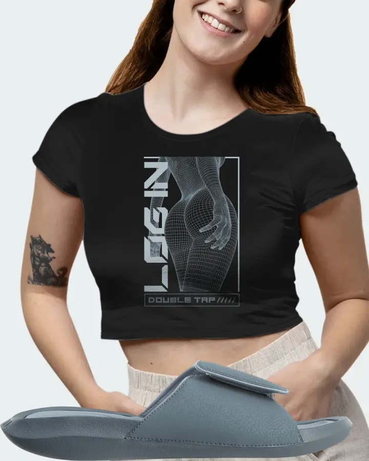 Jordan Hydro 6 Sneaker Matching Black Crop Top (LOGIN) - View 7