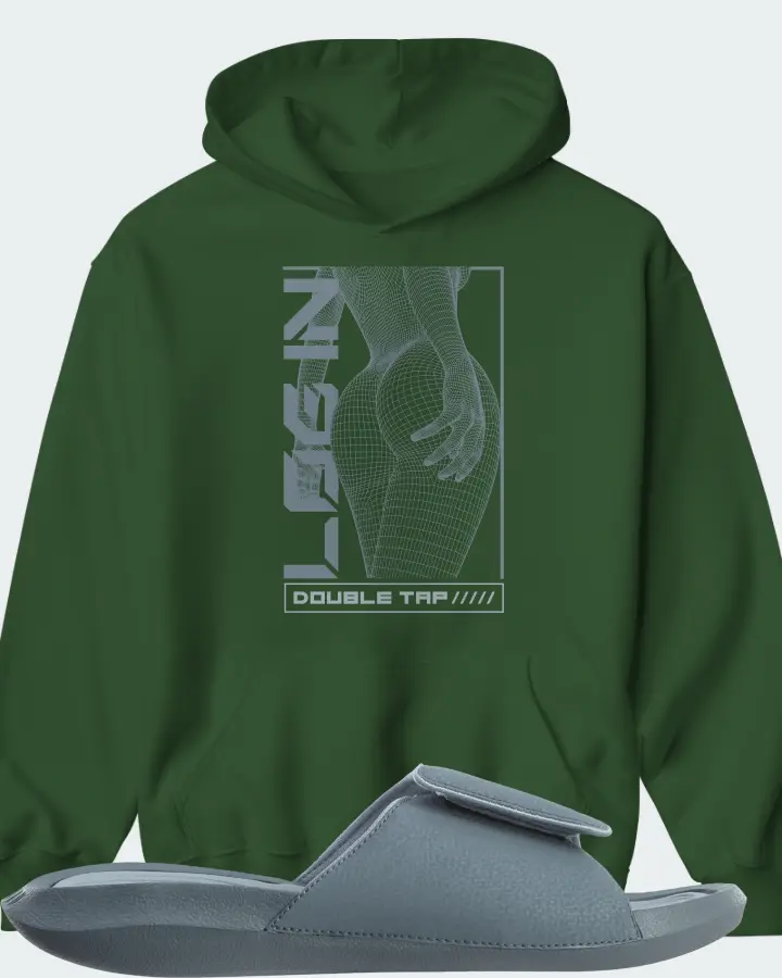 Hoodie in Army Green