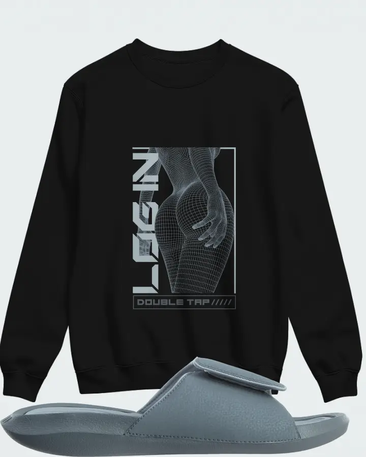Sweatshirt in Black