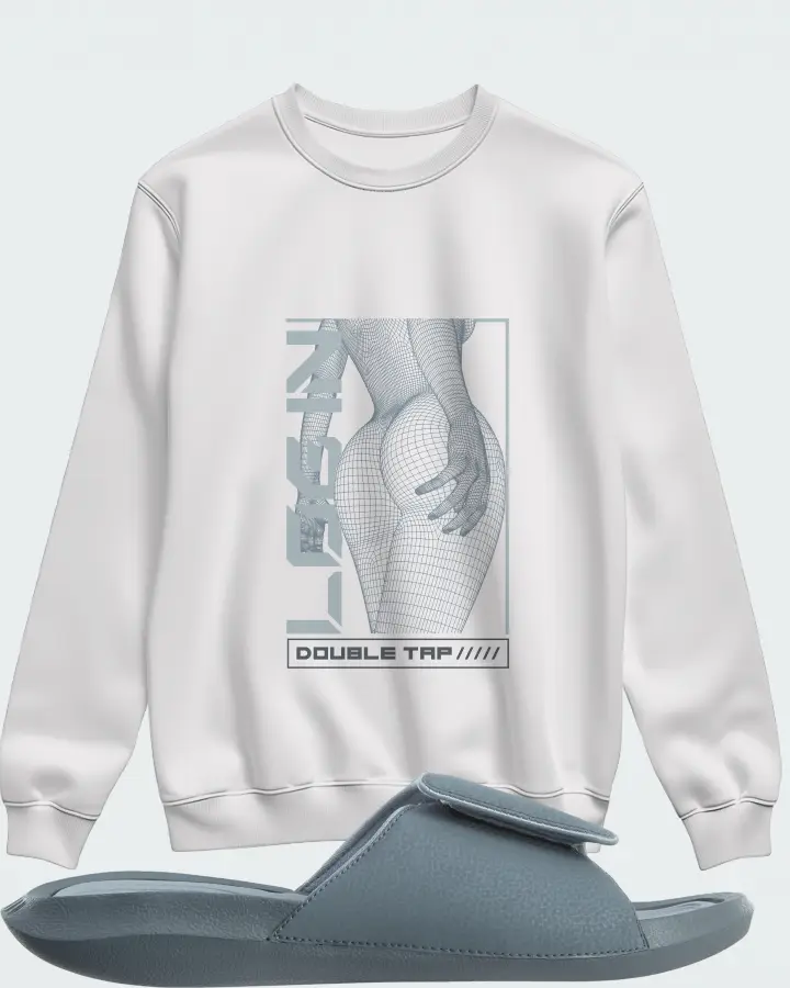 Jordan Hydro 6 Sneaker Matching White Sweatshirt (LOGIN) - View 1