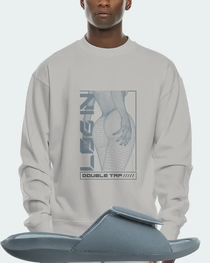 Jordan Hydro 6 Sneaker Matching Grey Sweatshirt (LOGIN) - View 2