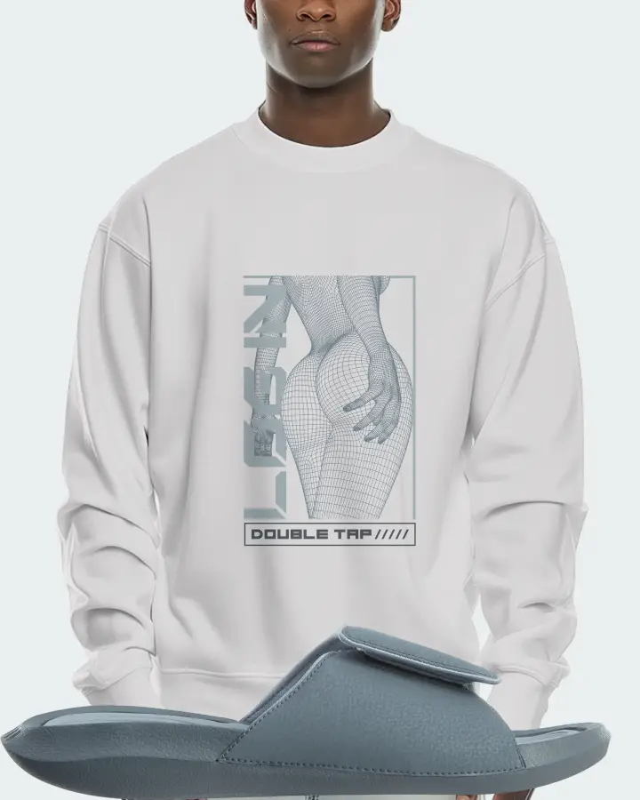Jordan Hydro 6 Sneaker Matching White Sweatshirt (LOGIN) - View 2