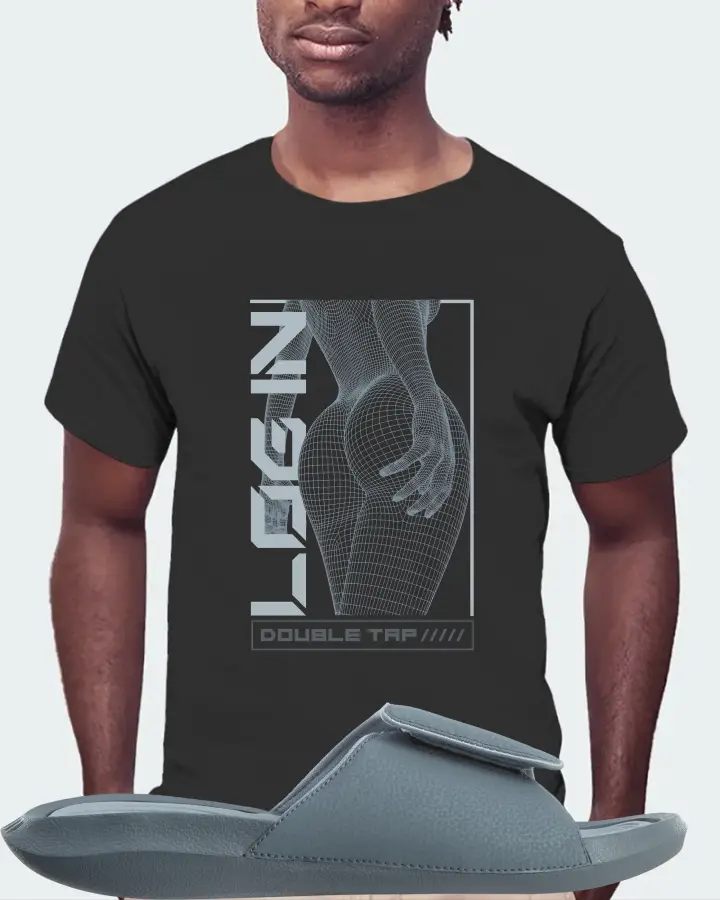Jordan Hydro 6 Sneaker Matching Graphite T-Shirt (LOGIN) - View 4