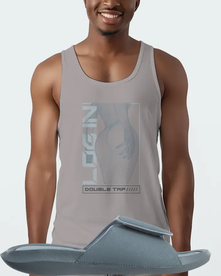Jordan Hydro 6 Sneaker Matching Grey Tank Top (LOGIN) - View 2