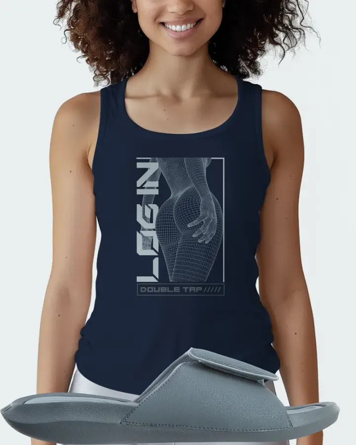 Jordan Hydro 6 Sneaker Matching Navy Tank Top (LOGIN) - View 3
