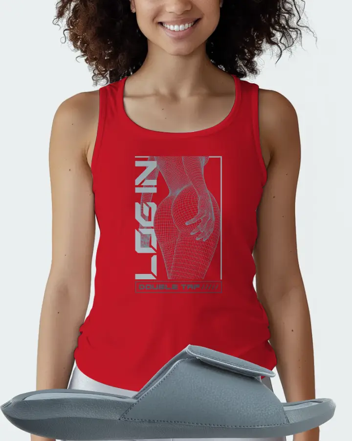 Jordan Hydro 6 Sneaker Matching Red Tank Top (LOGIN) - View 3