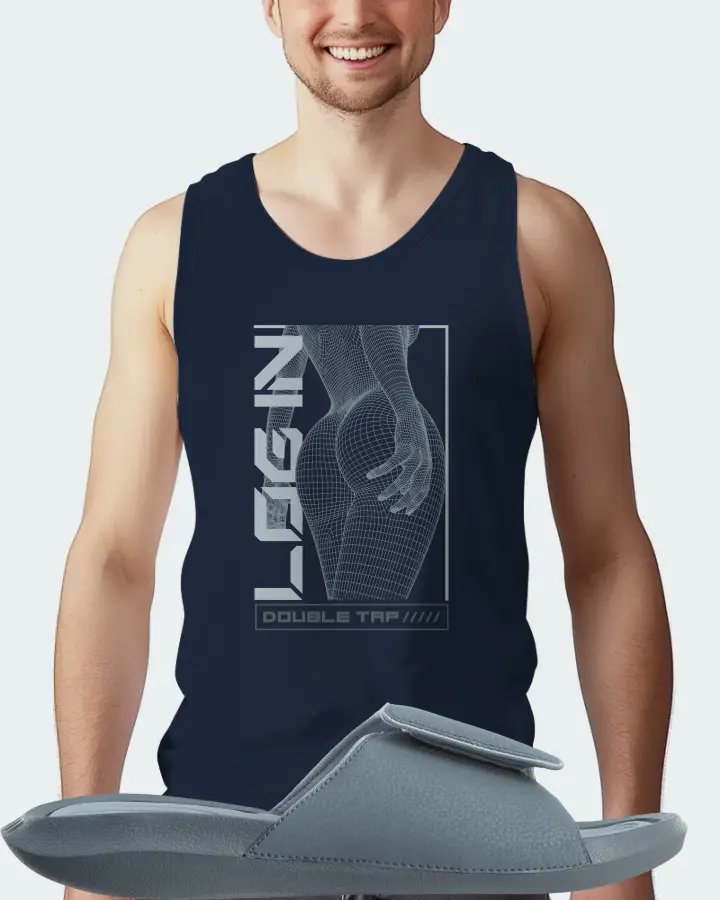 Jordan Hydro 6 Sneaker Matching Navy Tank Top (LOGIN) - View 4