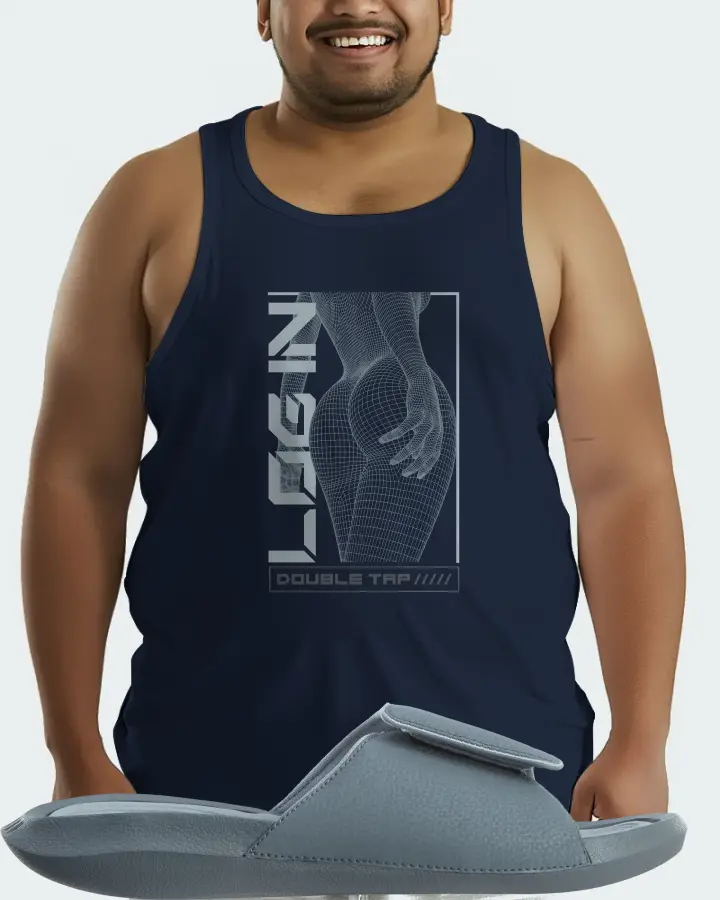 Jordan Hydro 6 Sneaker Matching Navy Tank Top (LOGIN) - View 6