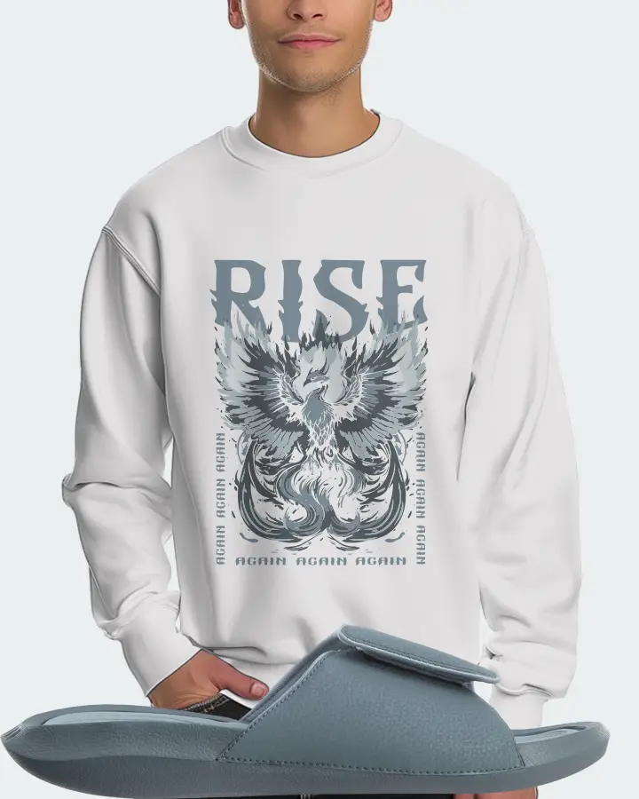 Jordan Hydro 6 Sneaker Matching White Sweatshirt (RISE) - View 4