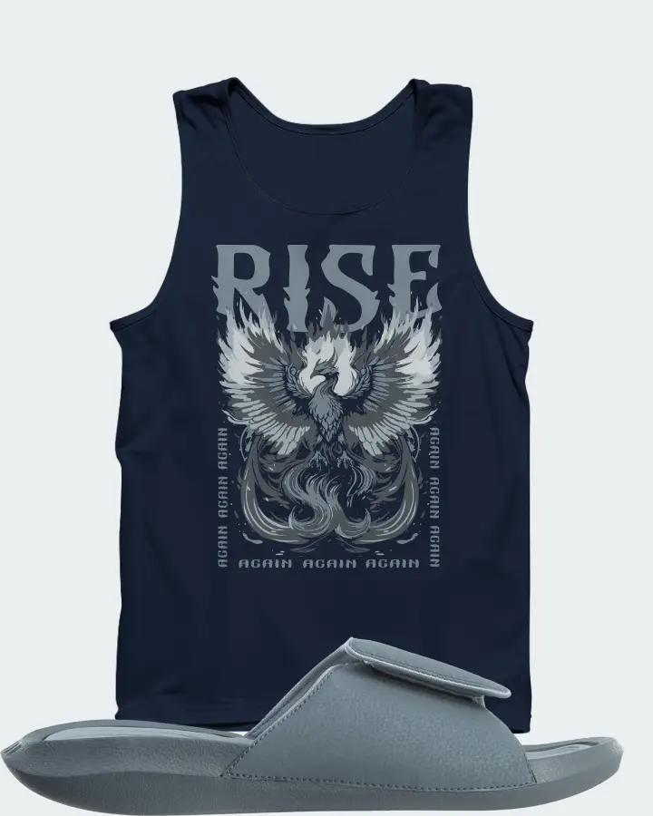Jordan Hydro 6 Sneaker Matching Navy Tank Top - RISE