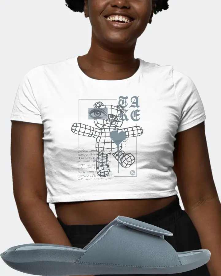 Jordan Hydro 6 Sneaker Matching White Crop Top (TAKE) - View 3