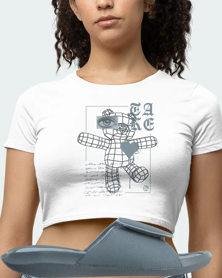 Jordan Hydro 6 Sneaker Matching White Crop Top (TAKE) - View 4