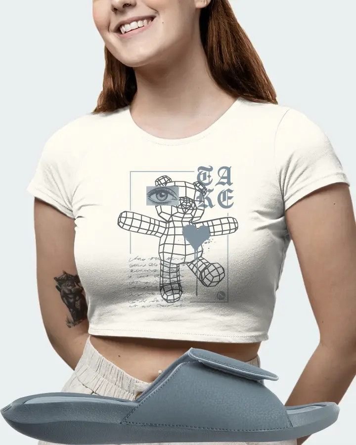 Jordan Hydro 6 Sneaker Matching Ecru White Crop Top (TAKE) - View 6