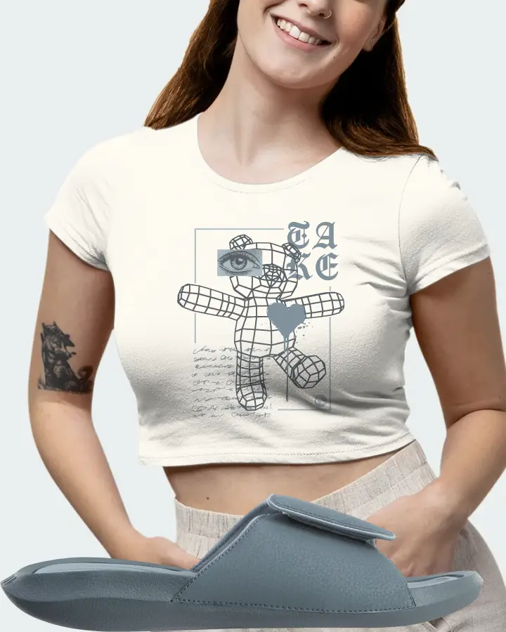 Jordan Hydro 6 Sneaker Matching Ecru White Crop Top (TAKE) - View 7