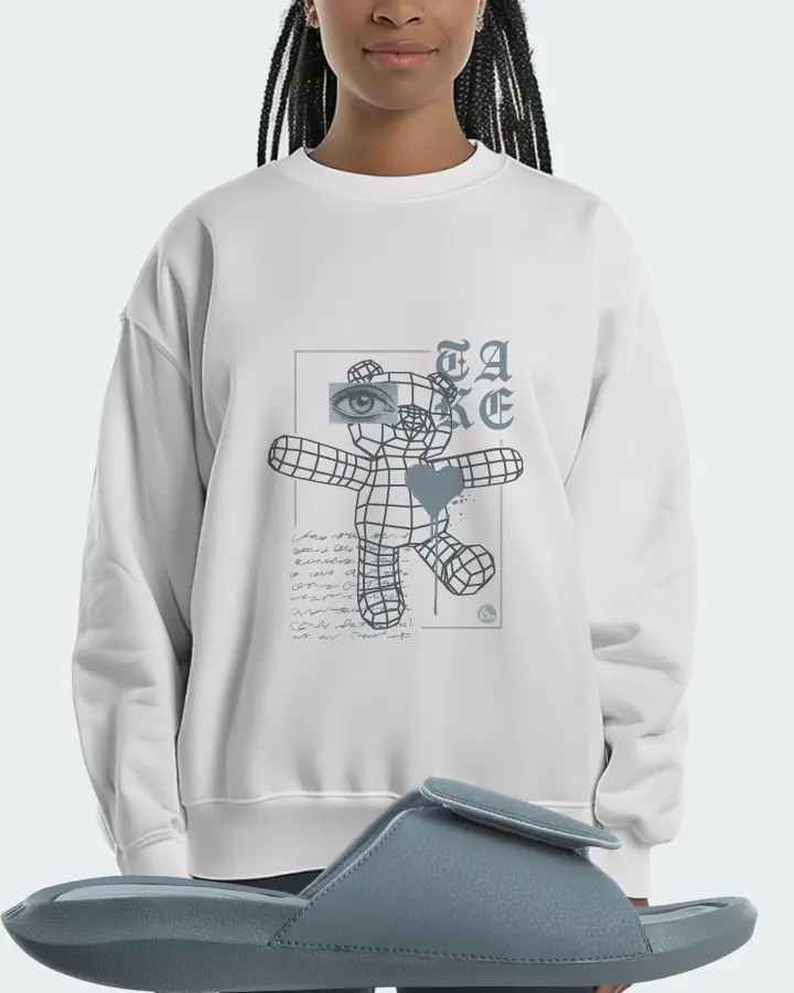 Jordan Hydro 6 Sneaker Matching White Sweatshirt (TAKE) - View 3