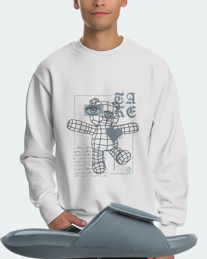 Jordan Hydro 6 Sneaker Matching White Sweatshirt (TAKE) - View 4