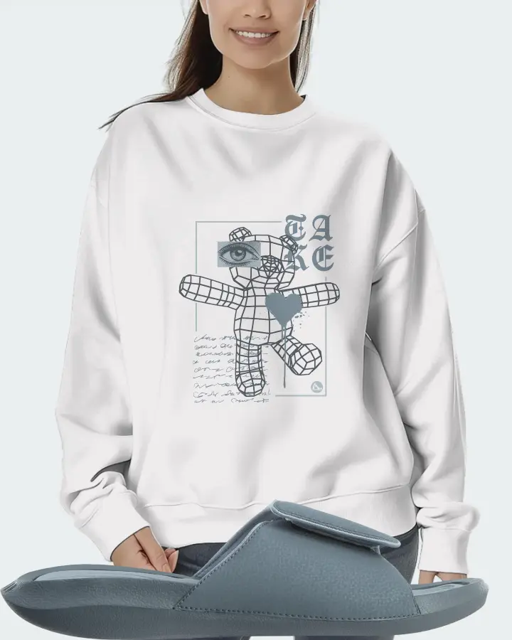 Jordan Hydro 6 Sneaker Matching White Sweatshirt (TAKE) - View 5