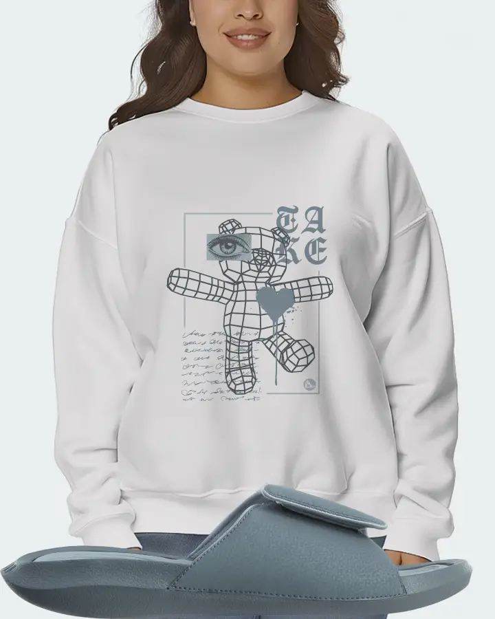 Jordan Hydro 6 Sneaker Matching White Sweatshirt (TAKE) - View 7