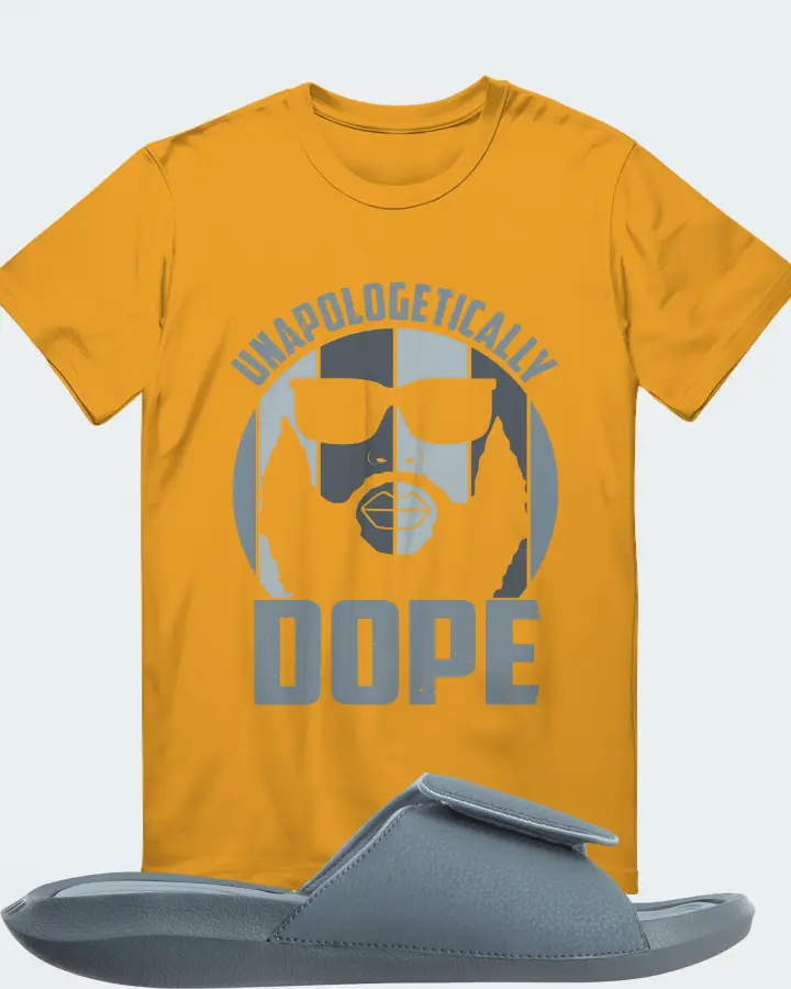 Jordan Hydro 6 Sneaker Matching Mustard T-Shirt - UNAPOLOGETICALLY DOPE Man