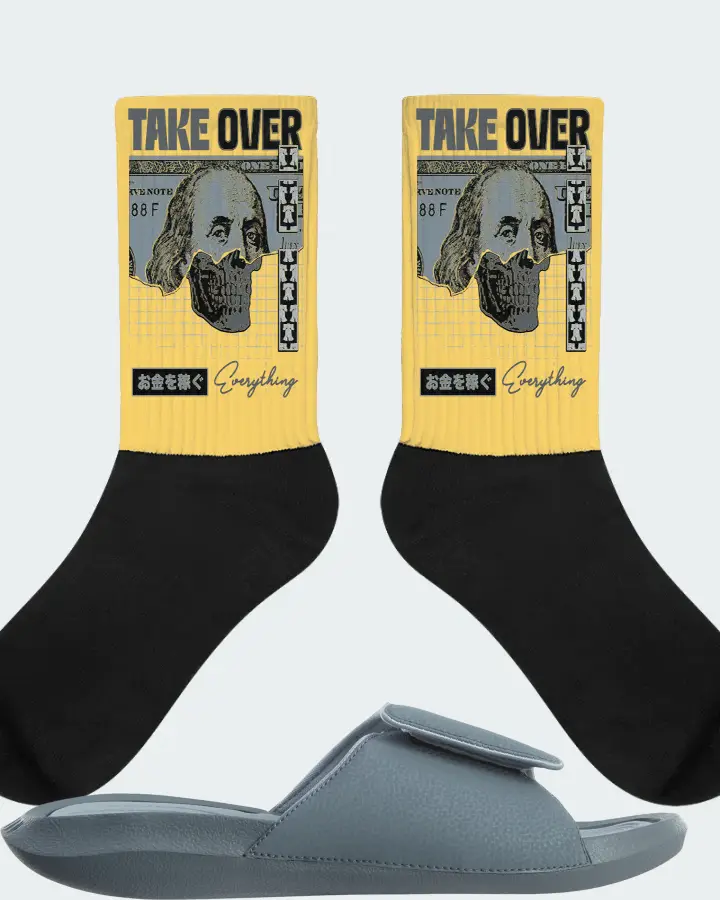 Jordan Hydro 6 Sneaker Matching Yellow Socks - Take Over