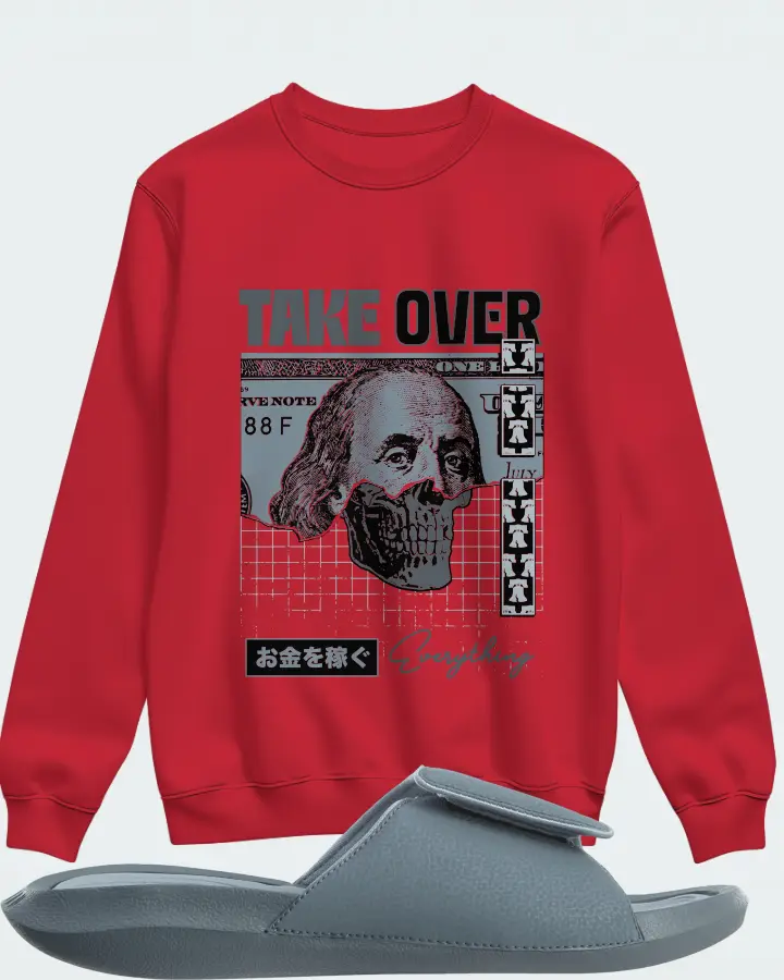 Sweatshirt in Red