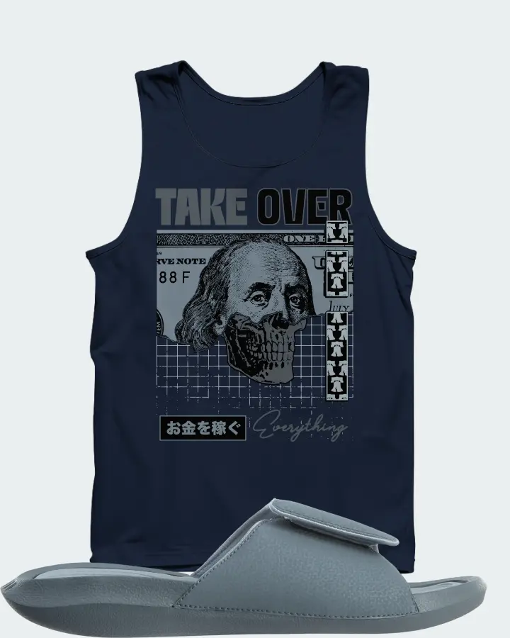 Jordan Hydro 6 Sneaker Matching Navy Tank Top - Take Over