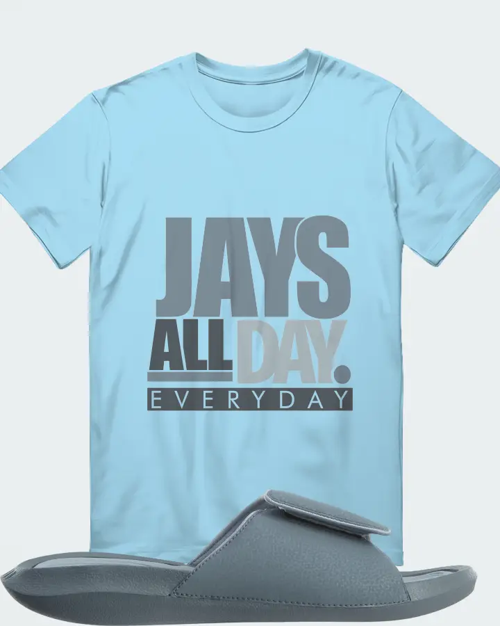 Jordan Hydro 6 Sneaker Matching Ocean Blue T-Shirt - Jays All Day