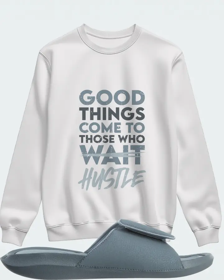 Jordan Hydro 6 Sneaker Matching White Sweatshirt - Good Things Come