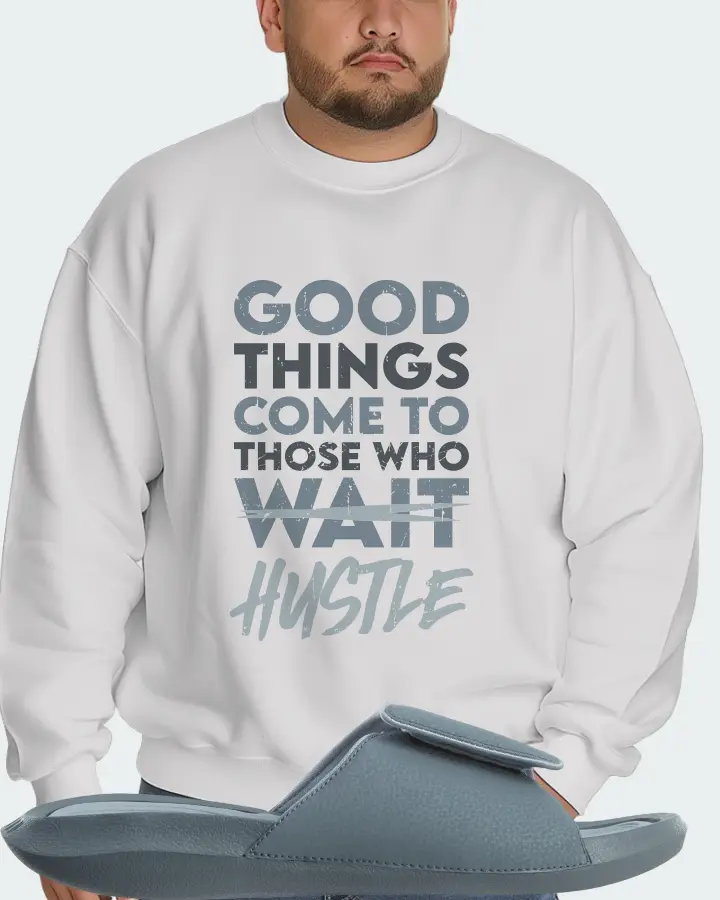 Jordan Hydro 6 Sneaker Matching White Sweatshirt (Good Things Come) - View 6