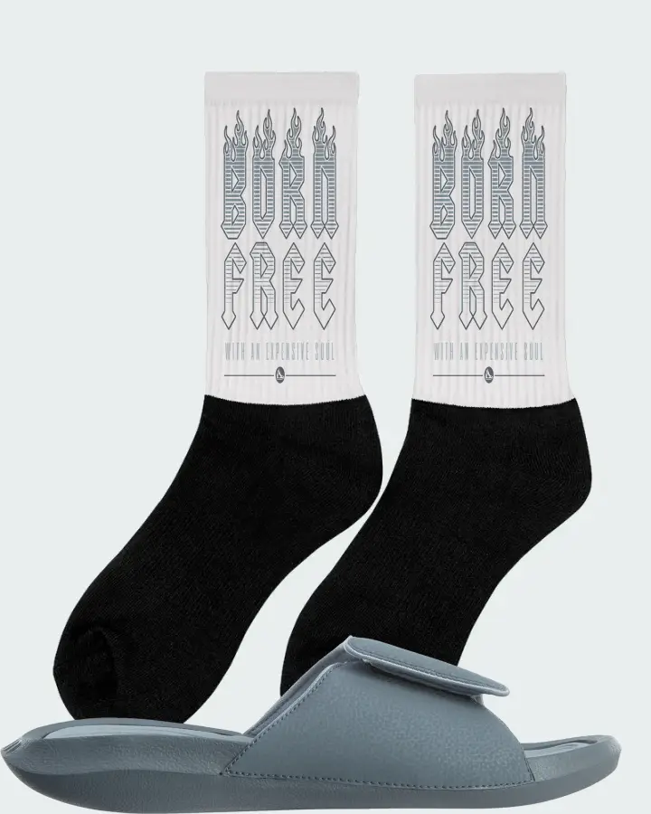 Jordan Hydro 6 Sneaker Matching White Socks (Born Free) - View 3