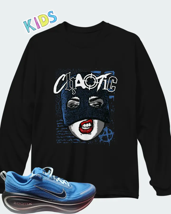 Nike Vomero Plus By You Star Blue Matching Kid's Long Sleeve T-Shirt