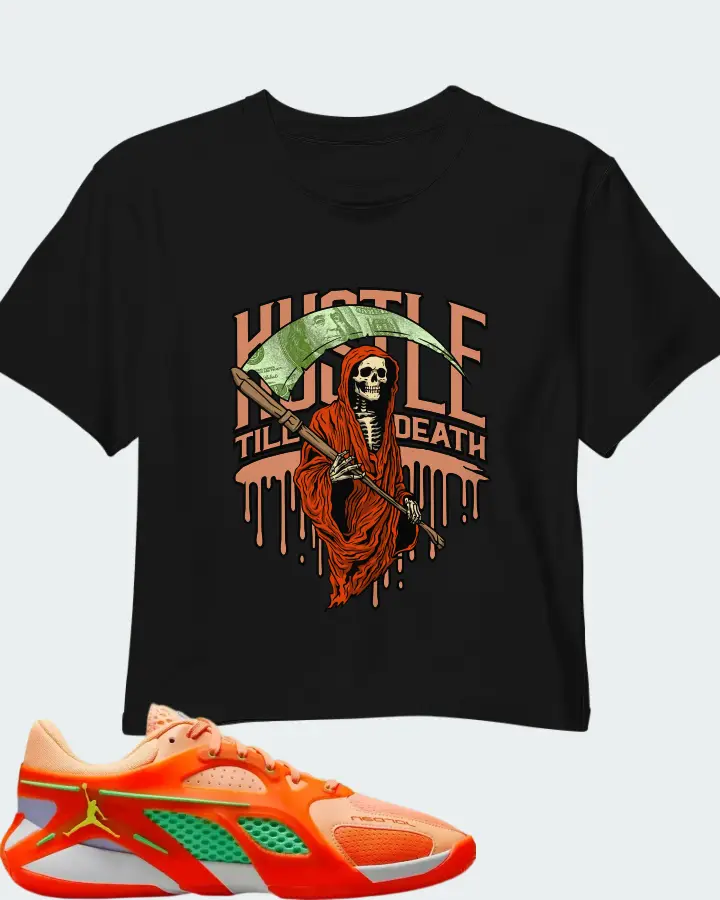 Air Jordan Heir Peach Jam Matching Crop Top