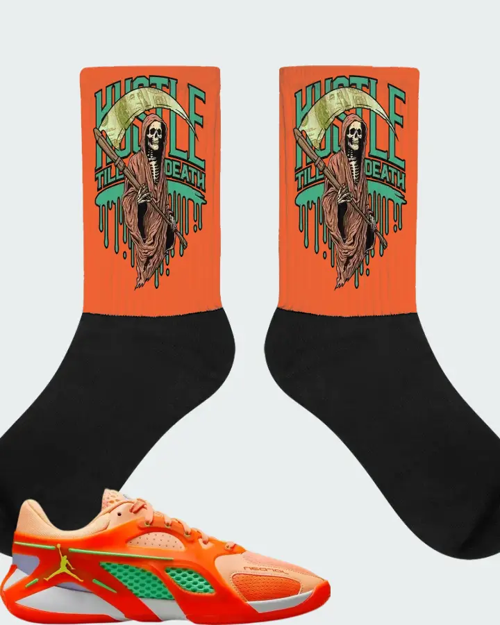 Air Jordan Heir Peach Jam Matching Socks
