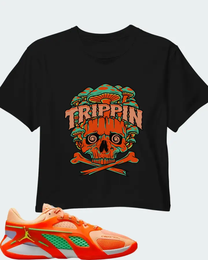 Air Jordan Heir Peach Jam Matching Crop Top