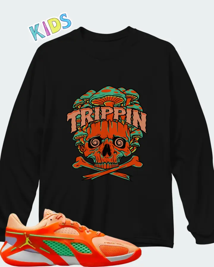 Air Jordan Heir Peach Jam Matching Kid's Long Sleeve T-Shirt