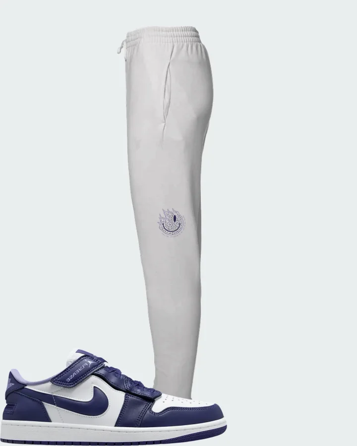 Jordan 1 Low Flyease Sky J Purple Matching Joggers
