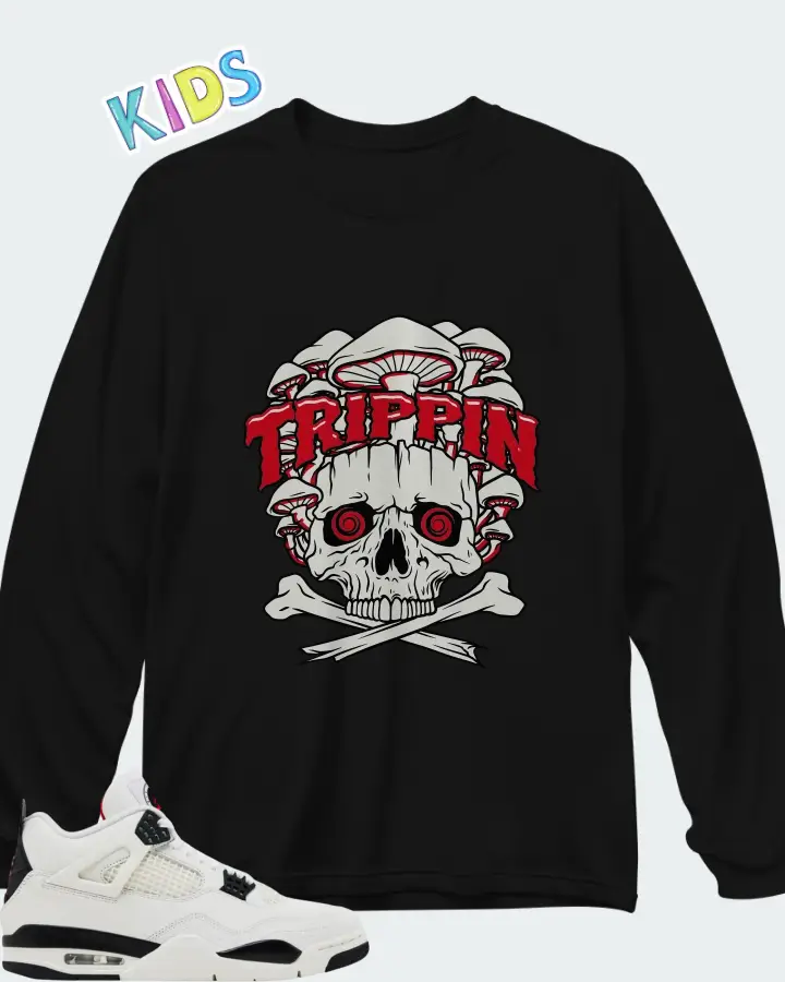 Air Jordan 4 Retro Flight Club Matching Kid's Long Sleeve T-Shirt
