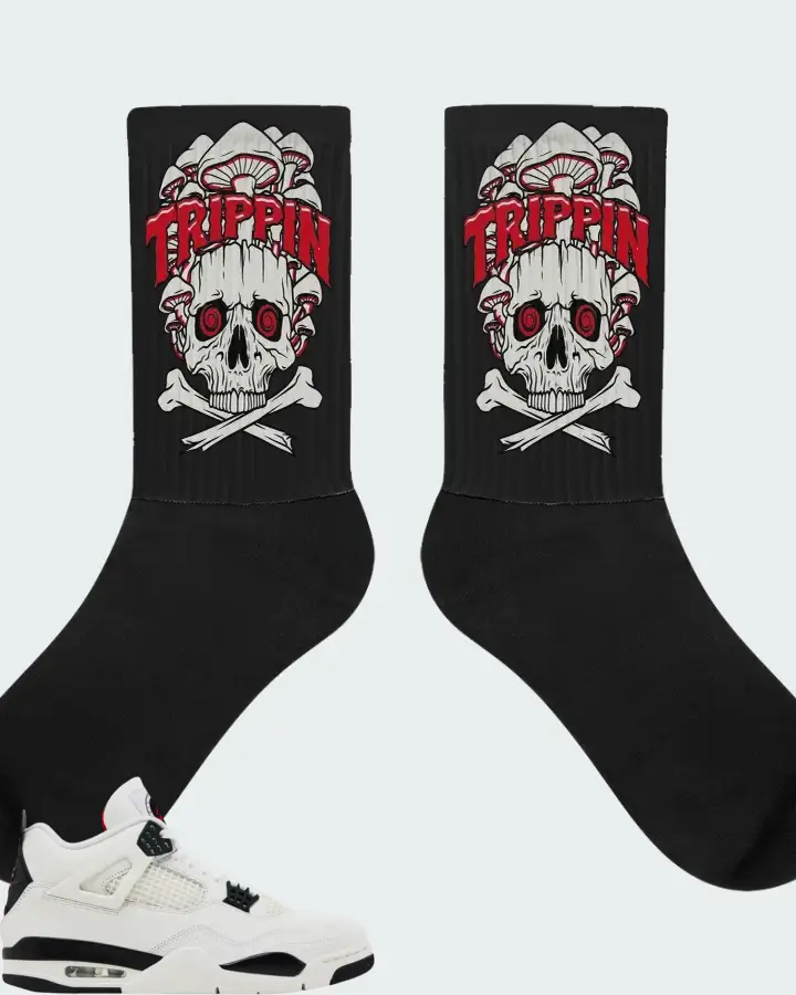 Air Jordan 4 Retro Flight Club Matching Socks