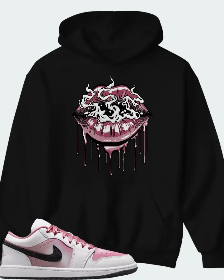 Air Jordan 1 Low SE White Desert Berry Matching Hoodie
